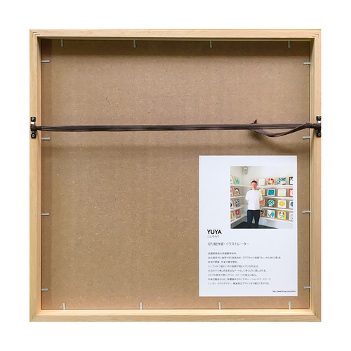 額縁付き] YUYA「FLYING BIRDS」切り絵 アートポスター 天然木