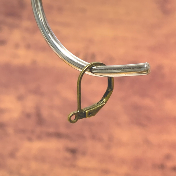 フープピアス 15ｍｍ 20個 お肌に優しい ニッケル・カドニウム・鉛フリー 金古美 5枚目の画像