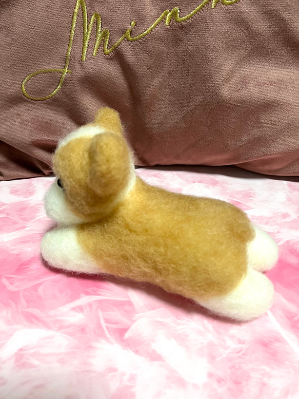 限定品❤︎♡ハンドメイド　羊毛フェルト　コーギー♡羊毛フェルト置物❤︎可愛い❤︎愛犬 9枚目の画像