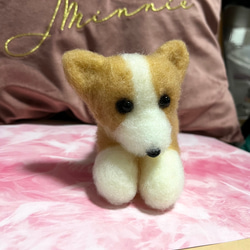 限定品❤︎♡ハンドメイド　羊毛フェルト　コーギー♡羊毛フェルト置物❤︎可愛い❤︎愛犬 4枚目の画像