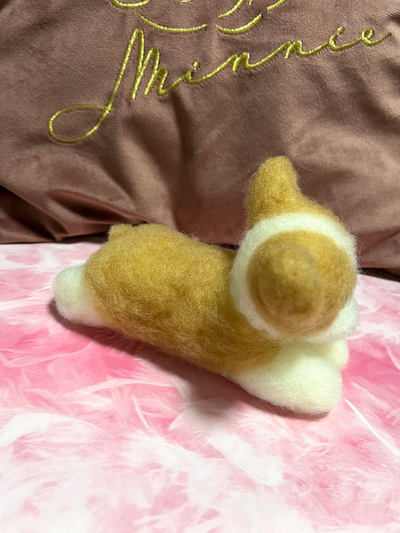 限定品❤︎♡ハンドメイド　羊毛フェルト　コーギー♡羊毛フェルト置物❤︎可愛い❤︎愛犬 5枚目の画像