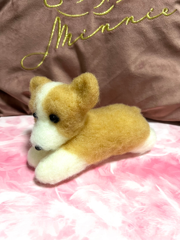 限定品❤︎♡ハンドメイド　羊毛フェルト　コーギー♡羊毛フェルト置物❤︎可愛い❤︎愛犬 10枚目の画像