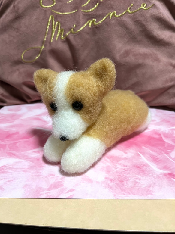 限定品❤︎♡ハンドメイド　羊毛フェルト　コーギー♡羊毛フェルト置物❤︎可愛い❤︎愛犬 1枚目の画像