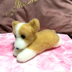 限定品❤︎♡ハンドメイド　羊毛フェルト　コーギー♡羊毛フェルト置物❤︎可愛い❤︎愛犬 2枚目の画像