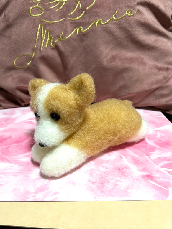 限定品❤︎♡ハンドメイド　羊毛フェルト　コーギー♡羊毛フェルト置物❤︎可愛い❤︎愛犬 2枚目の画像