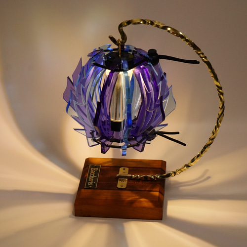 寄木ランタンスタンド スタンドライト・テーブルランプ