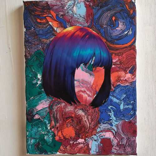 ○原画一点物○『絵も#2』インテリアアートパネル 絵画 アヤノ