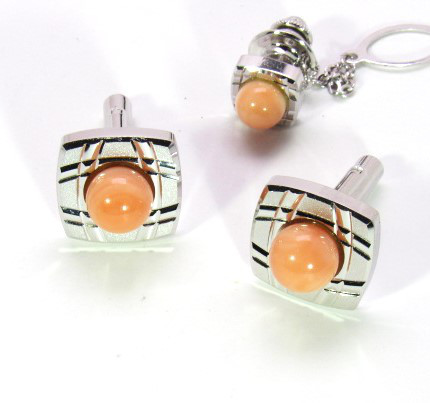 宝石珊瑚   さんご　メンズ　アクセサリ－・ジュエリ－　タイピン・カフス　 cw－0135