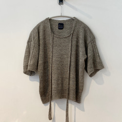 手編み機による Rosie British Alpaca Sweater 1枚目の画像