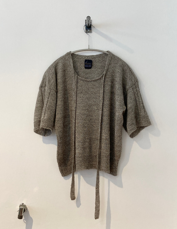 手編み機による Rosie British Alpaca Sweater 1枚目の画像