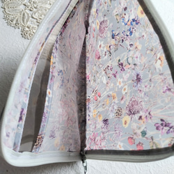 B6 L型拉鍊透明袋帶隔間野花自由層壓♡靈感來自“英國野花圖鑑” 第6張的照片