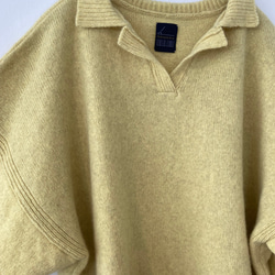 手編み機による Sienna Open neck Pullover 8枚目の画像