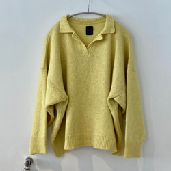 手編み機による Sienna Open neck Pullover 3枚目の画像