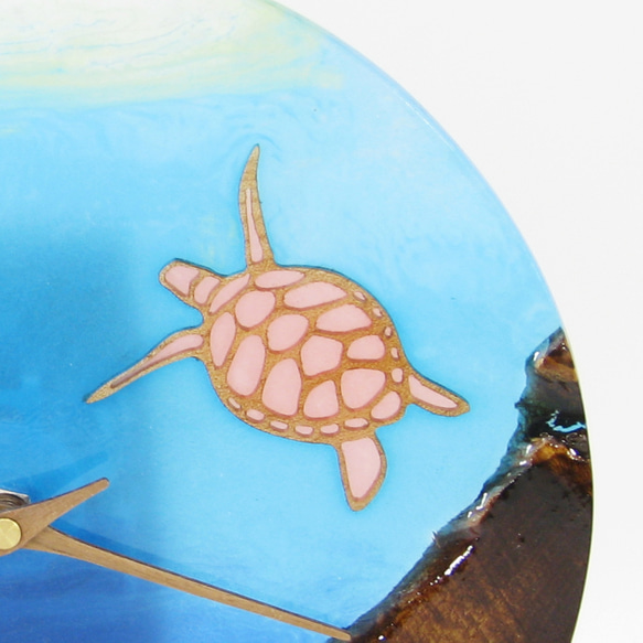 藝術手錶壁掛站立式海洋海龜 第7張的照片