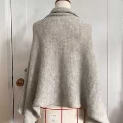 手編み機による Lora Alpaca Shawl 5枚目の画像