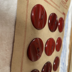 【フランス vintage 1930’s ボタン】 ☆  レンガ ☆フランス製ヴィンテージボタン 2枚目の画像