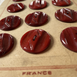 【フランス vintage 1930’s ボタン】 ☆  レンガ ☆フランス製ヴィンテージボタン 3枚目の画像