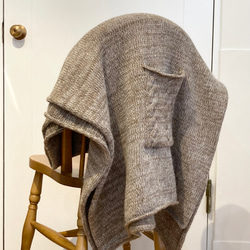 手編み機による Lora Baby Alpaca Extra Shawl 9枚目の画像