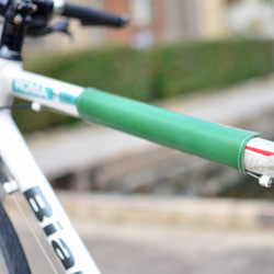 本革レザー自転車のフレームカバー ピストロードクロス チューブ