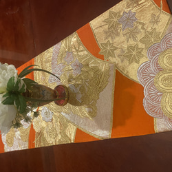 table runner 祝い吉祥　帯リメイク table runner 祝い吉祥 帯リメイク - メルカリ