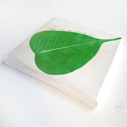 グリーン｜菩提樹の葉アート 2枚目の画像
