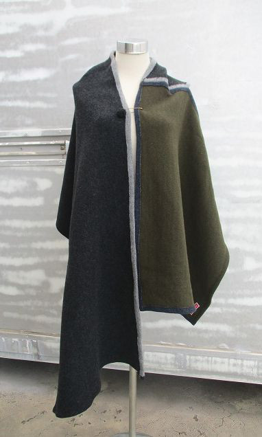 再販大好評　七変化着回し可能　カシミア混リバーシブルビーズピン付き　ストールベスト　マフラー　巻きスカート１枚限定