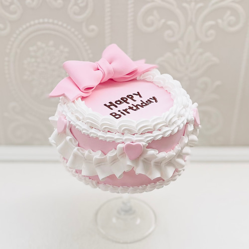 polly pocket バースデーサプライズケーキ リボン ピンク Polly Pockets 1994 Birthday Surprise Cake
