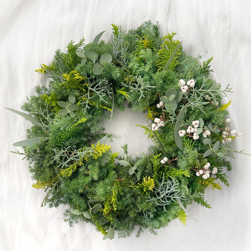 クリスマスが待ち遠しい♡フレッシュリース 直径30cm 4種類より選べる クリスマス フレッシュグリーン
