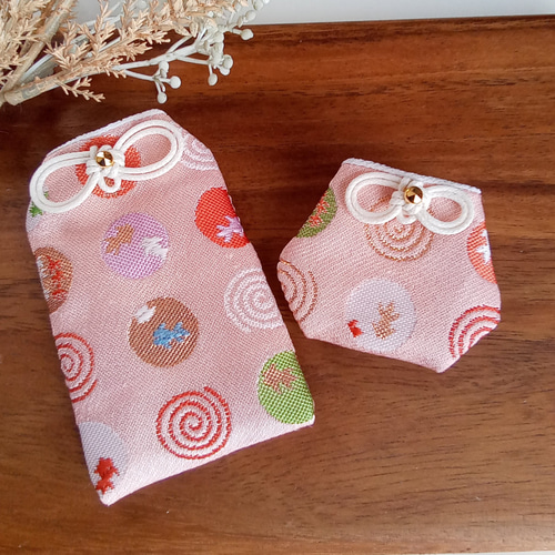 お守り袋 金欄 ❉金魚玉(ピンク)❉ セット売りもあります その他