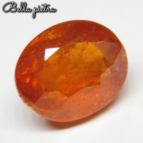 2.89ct☆非加熱☆天然オレンジスペサルタイトガーネット スペサル 