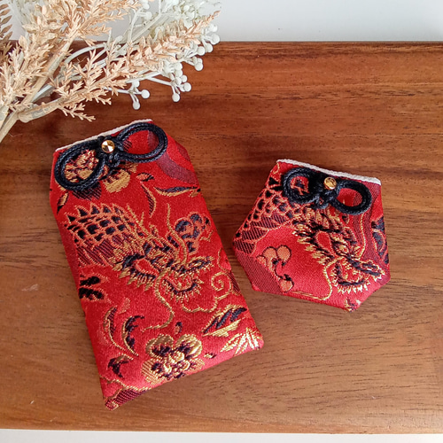 オーダー金襴布お守り袋 30個 ハンドメイド