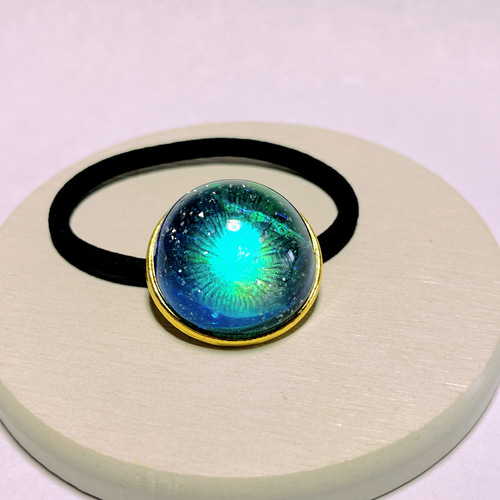 海に舞う粉雪ヘアゴム☆再販4 / 雪 / レジン ヘアゴム 華昇 優羽