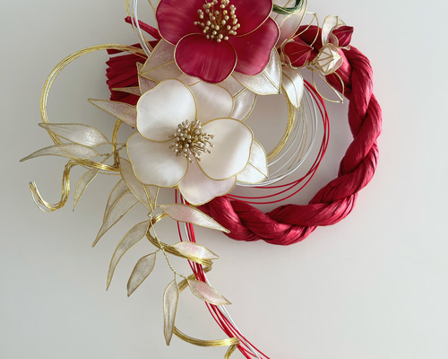 ちゃっきい　お花しめ縄 876ab1b2c6fe3b934167754e6eab6d