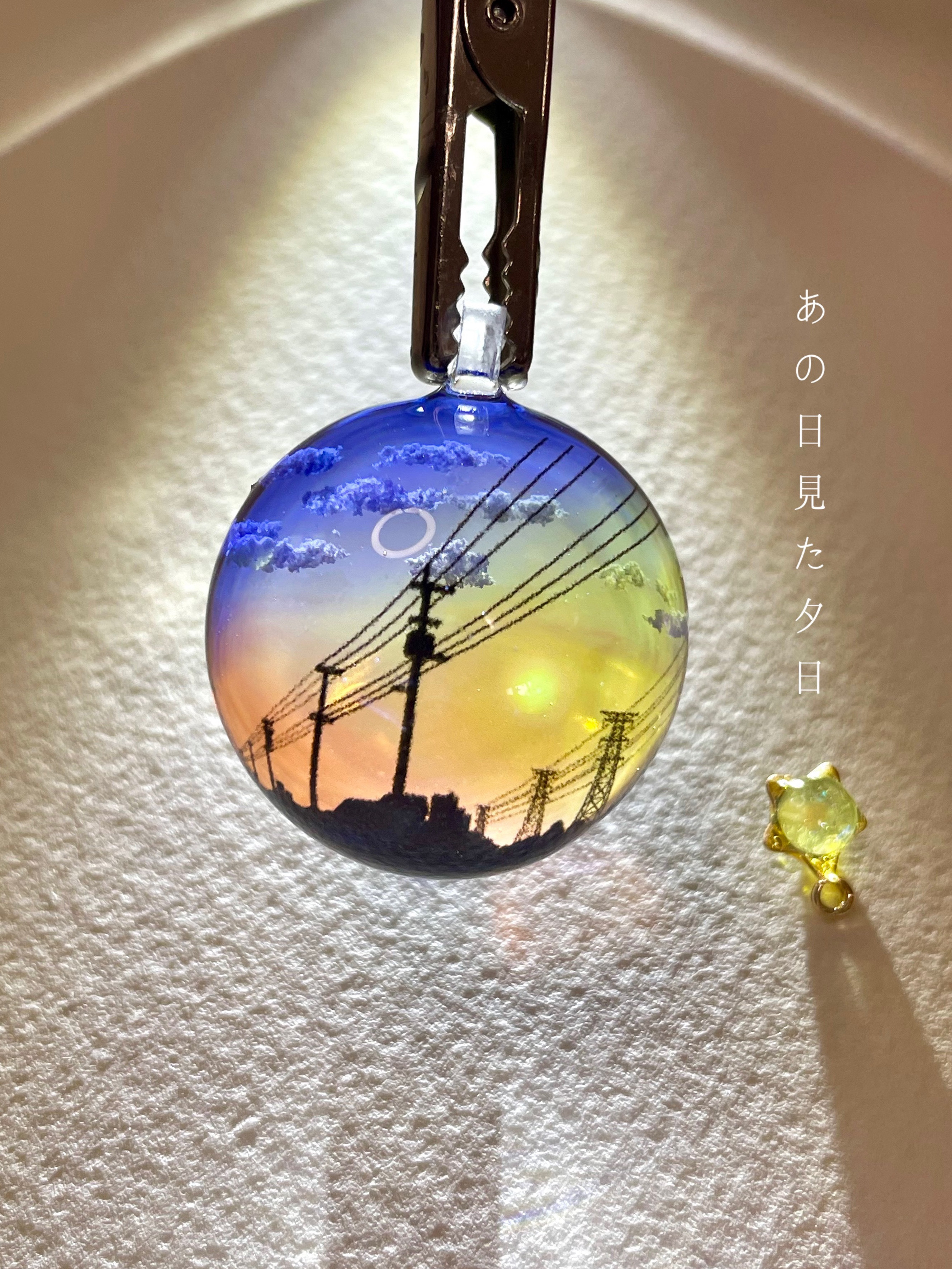 【受注制作/M size】情景レジン-あの日見た夕陽