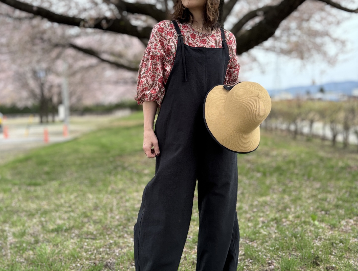 再販9 大人の細見え♪リラックスサロペット（ブラック）＊受注製作＊