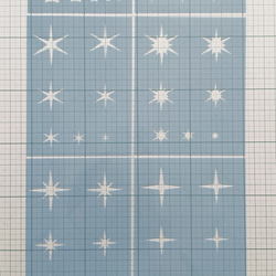 ステンシルシート　キラキラ　No.1 2枚目の画像