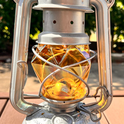 オイルランタン用多面体ガラスホヤ (アンバーカラー) キャンドル