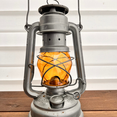 オイルランタン用多面体ガラスホヤ (アンバーカラー) キャンドル