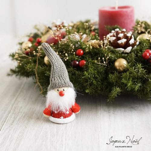 クリスマスリース（2123）～Joyeux Noël～ 31cm アートフラワー AJU