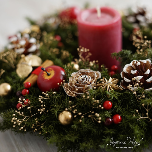 daffy&stella＊ フラワーリース＊ クリスマスリース