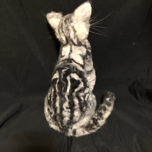羊毛フェルト 猫 アメリカンショートヘア オーダーメイド 羊毛フェルト 猫 アメリカンショートヘア オーダーメイド