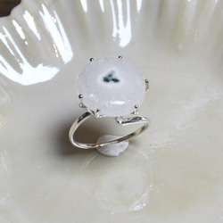 Silver925・アゲートの指環：《台風の目/L'oeil du typhon》 6枚目の画像