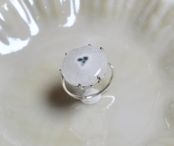 Silver925・アゲートの指環：《台風の目/L'oeil du typhon》 8枚目の画像