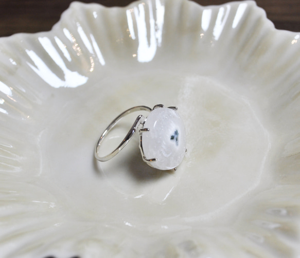 Silver925・アゲートの指環：《台風の目/L'oeil du typhon》 14枚目の画像