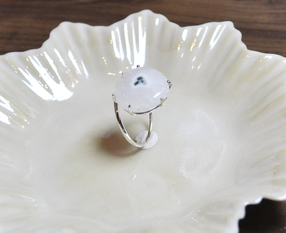 Silver925・アゲートの指環：《台風の目/L'oeil du typhon》 5枚目の画像