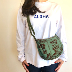 NOANOA ラウンドバッグ　〜　ハワイファッションブランドNOANOA のリメイク品 3枚目の画像