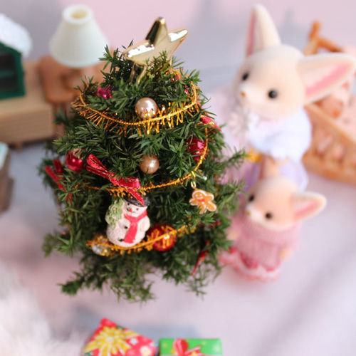 ミニチュアクリスマスツリー ドールハウス シルバニアファミリー