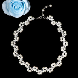 ◇キット メグネックレス ブライダル 自分で作る ウェディング パーティー 結婚 披露宴 ビーズキット アクセサリー制作 5枚目の画像