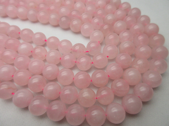 ローズクォーツ】/玉size(約10㎜)/1set(8玉)/【内面美を輝かせる石