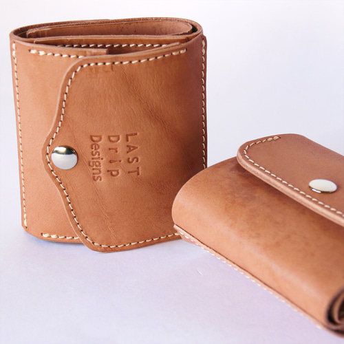 3つ折り財布 小銭入れつき 大きめ設計 牛革 レザー ヌメ革 本革 日々を